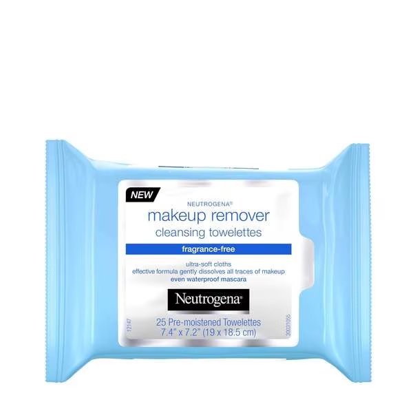 Makeup Remover Cleansing Towelettes Fragrance-Free 25 Towelettes, PK6, Neutrogena, Mfr#: 6811090